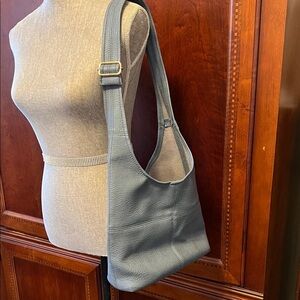 Vegan leather Blue Shoulder Bag
